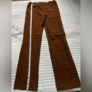 Vintage Brown Wide-Leg Pants